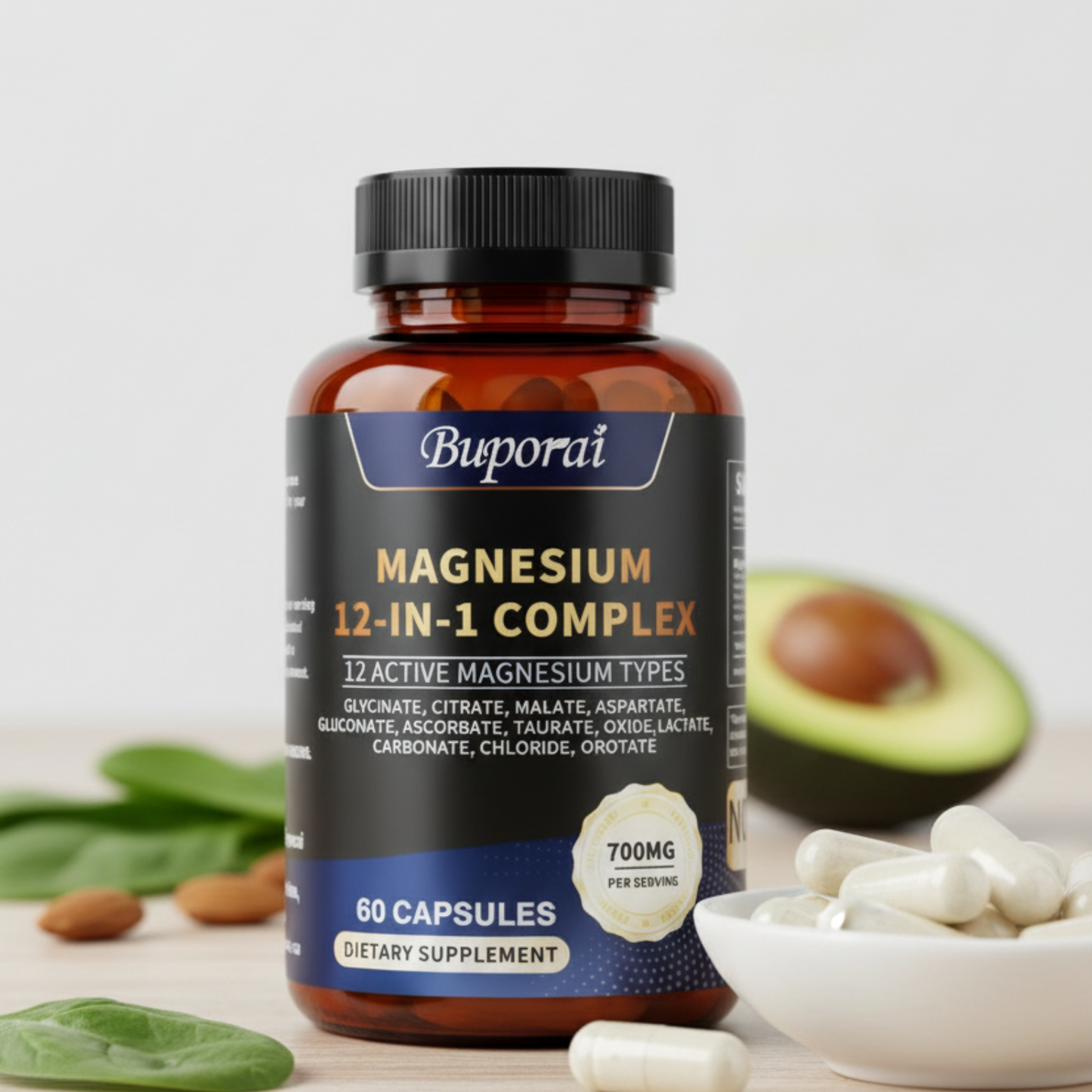Magnesium Complex Capsules for Fat-Burning Sleep Support